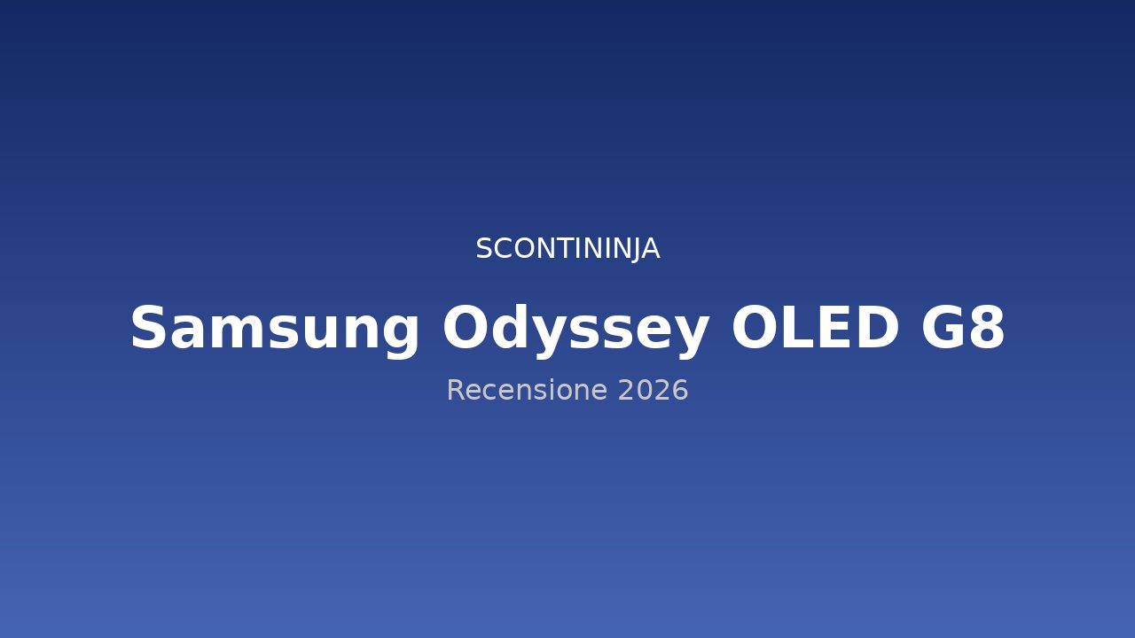 Copertina Recensione Samsung Odyssey OLED G8 (2026): il monitor gaming OLED da 32" 4K 240Hz