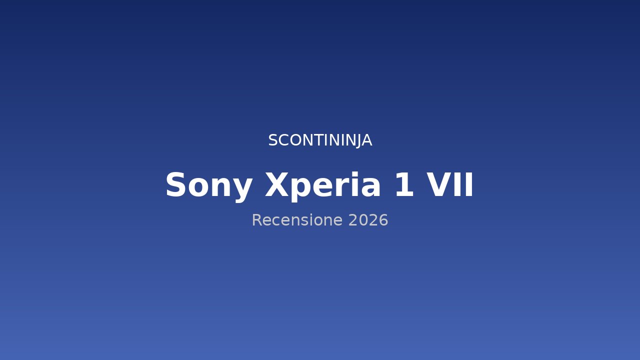 Copertina Recensione Sony Xperia 1 VII (2026): display 4K, jack audio e fotocamera professionale
