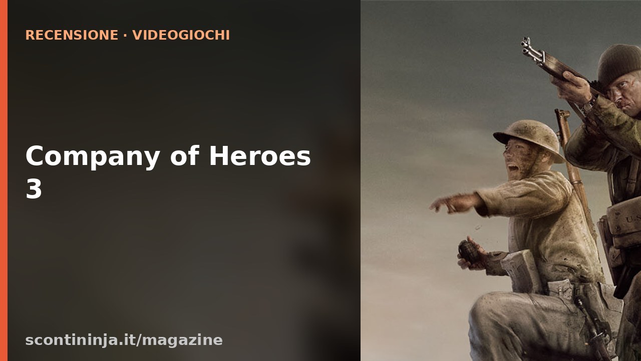 Copertina Recensione Company of Heroes 3 (2023): la strategia nel Mediterraneo tra ambizione e rifinitura
